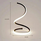 Loja Capricho Abajur - 0010 Luminária Abajur de Mesa Minimalista em Espiral