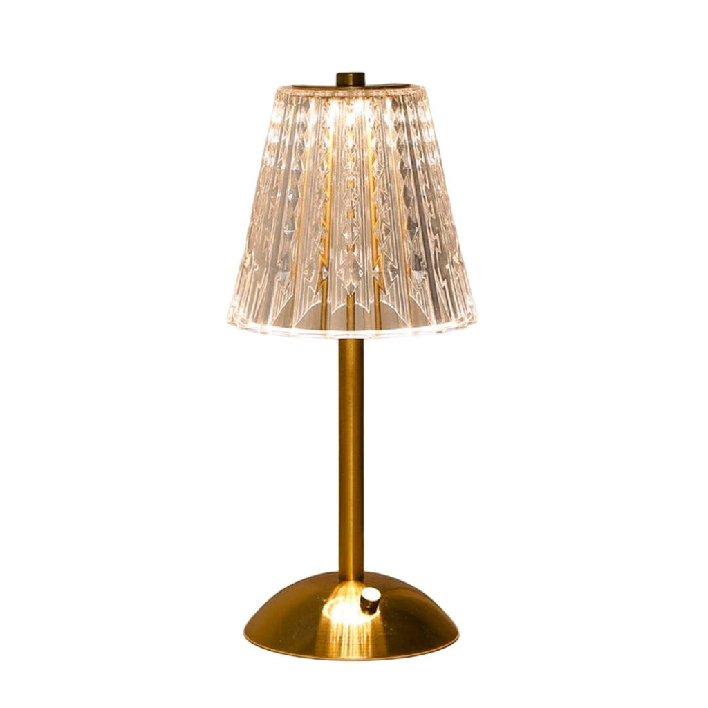 Loja Capricho Abajur - 0011 01 Unidade Luminária Abajur de Mesa Móvel Vintage em Acrílico Recarregável e Sem Fio