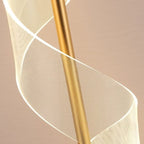 Loja Capricho Abajur - 0014 Luz quente Luminária Abajur de Mesa Touch em Espiral Acrílico