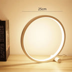 Loja Capricho Abajur - 0018 Luminária Minimalista de Mesa Circular Touch LED (25cm)
