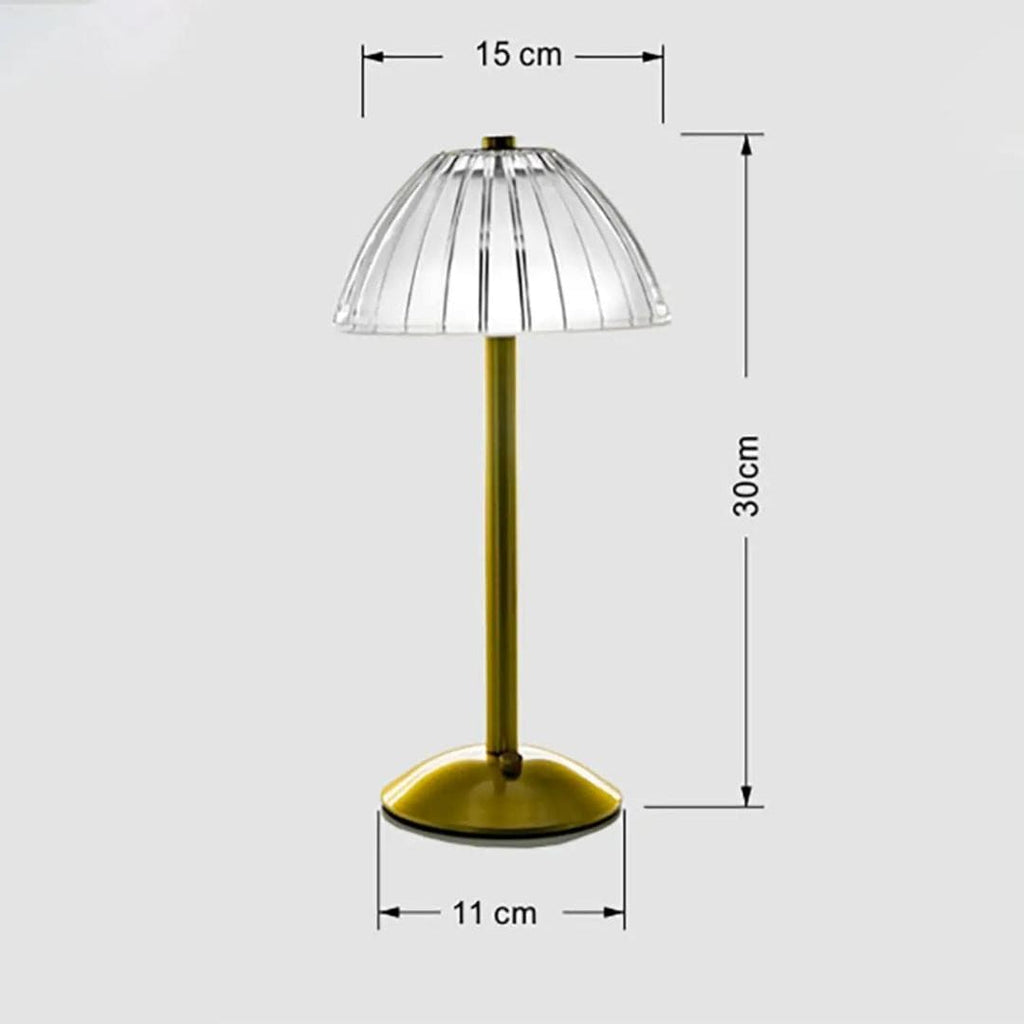 Loja Capricho Abajur - 0037 Luminária Abajur de Mesa Swin Touch em Acrílico Recarregável e Sem Fio
