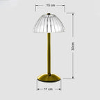 Loja Capricho Abajur - 0037 Luminária Abajur de Mesa Swin Touch em Acrílico Recarregável e Sem Fio