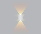 Loja Capricho Arandela 0005 Branco / 1 feixe de luz Luminária Arandela de Parede 4 Feixes de Luz para Jardim Escada