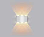 Loja Capricho Arandela 0005 Branco / 3 feixes de luz Luminária Arandela de Parede 4 Feixes de Luz para Jardim Escada