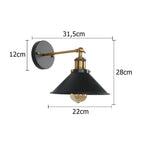 Loja Capricho Arandela 0043 01 Unidade Luminária Arandela de Parede Vintage Retrô para Quarto Cozinha Balcão