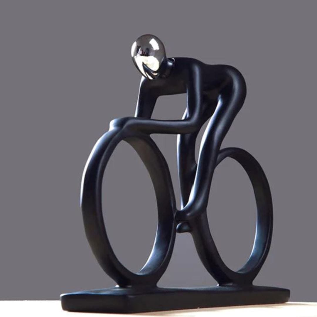 Loja Capricho Escultura Contemporânea Abstrata Ciclista
