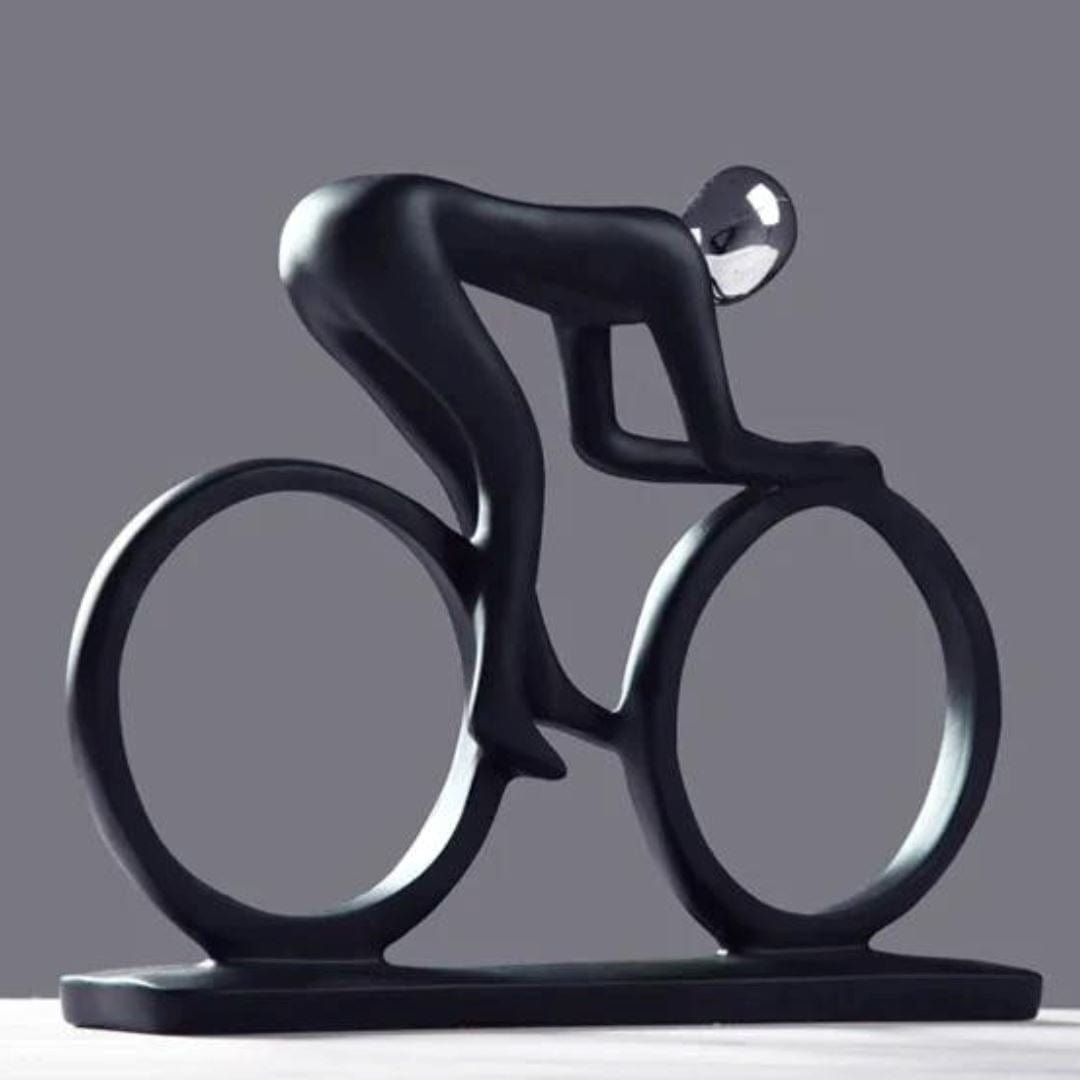 Loja Capricho Escultura Contemporânea Abstrata Ciclista