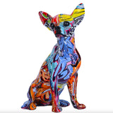 Escultura Chihuahua Grafite Street & Colors
