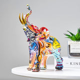 Escultura Elefante Grafite Street & Colors