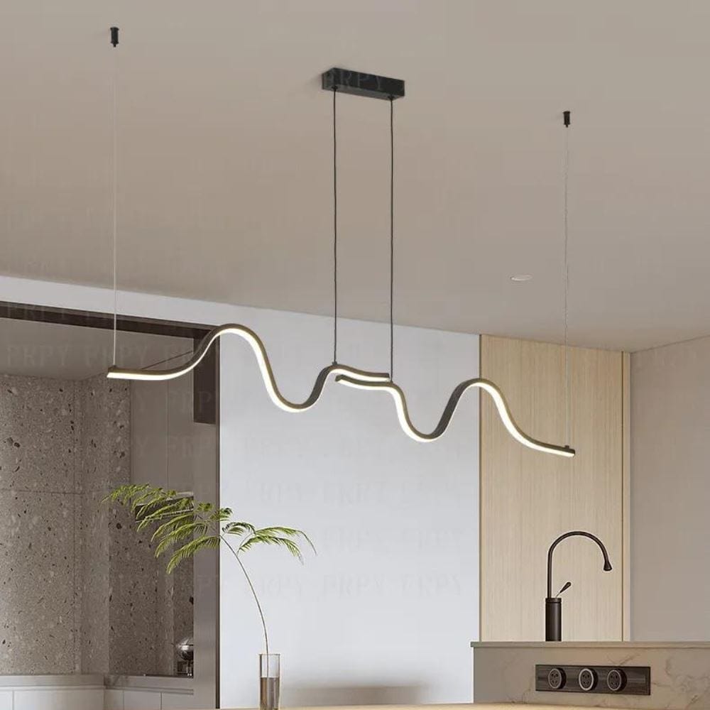 Loja Capricho Lustre - 0015 Preto / Quente Lustre Pendente Minimalista Ivar Led