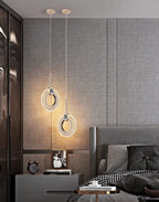 Loja Capricho Pendente - 0003 02 Unidades Lustre Pendente de Luxo Cristal Circular