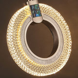 Lustre Pendente de Luxo Cristal Circular