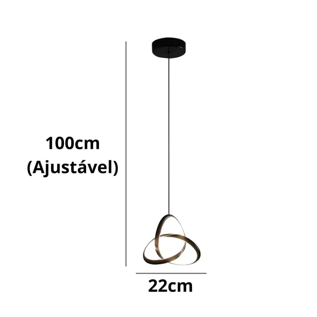 Loja Capricho Pendente - 0019 Lustre Pendente Nórdico Minimalista Eternal