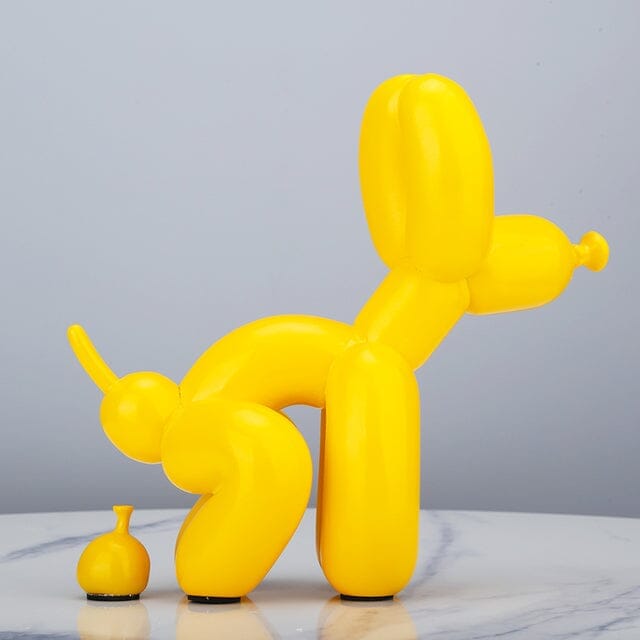 Loja Capricho Resina - 0018 Yellow Escultura Doggy Poo 23x22cm