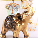 Escultura Elefante Indiano Dourado