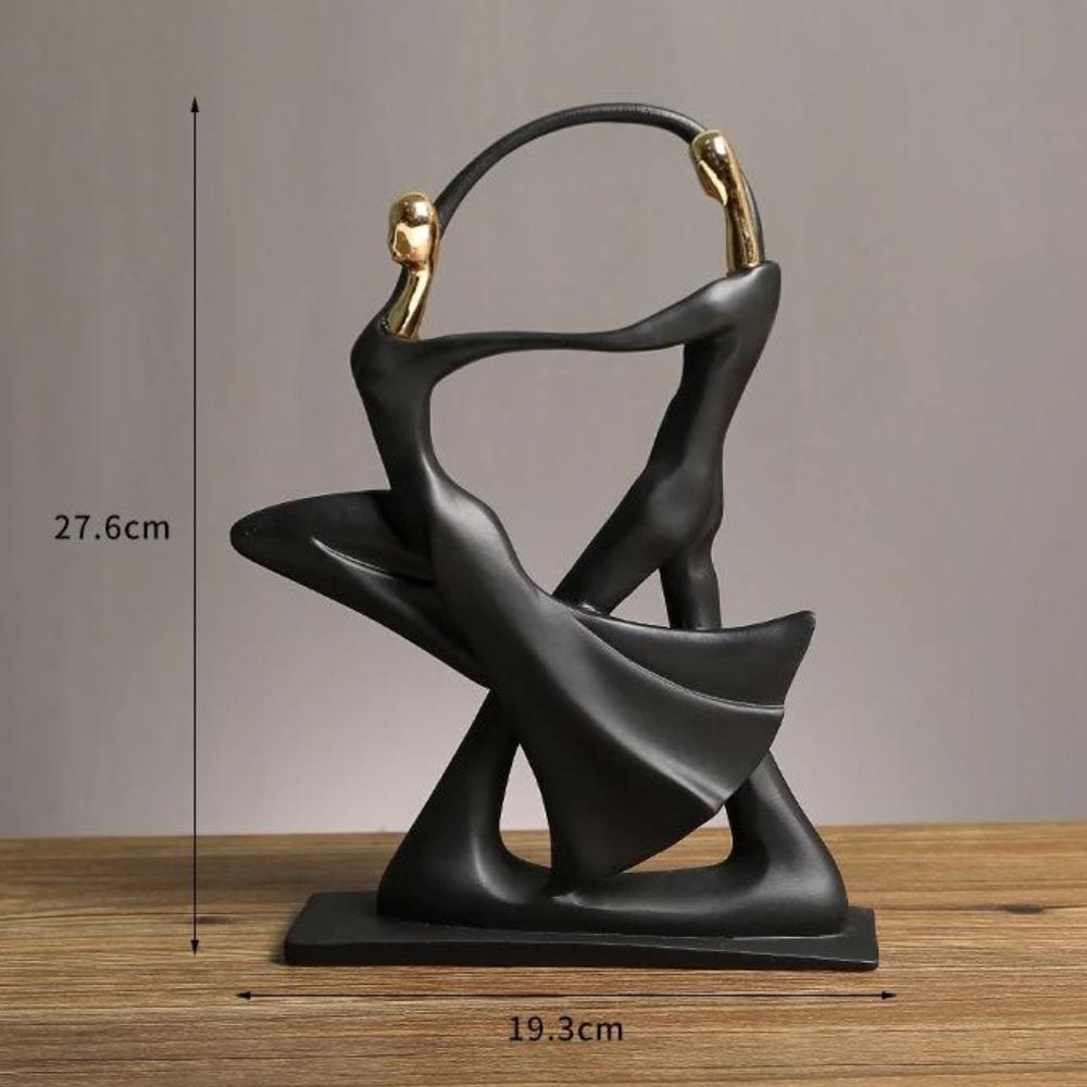 Loja Capricho Resina - 0027 Dueto de mãos dadas Escultura Minimalista e Moderna Cia Musical