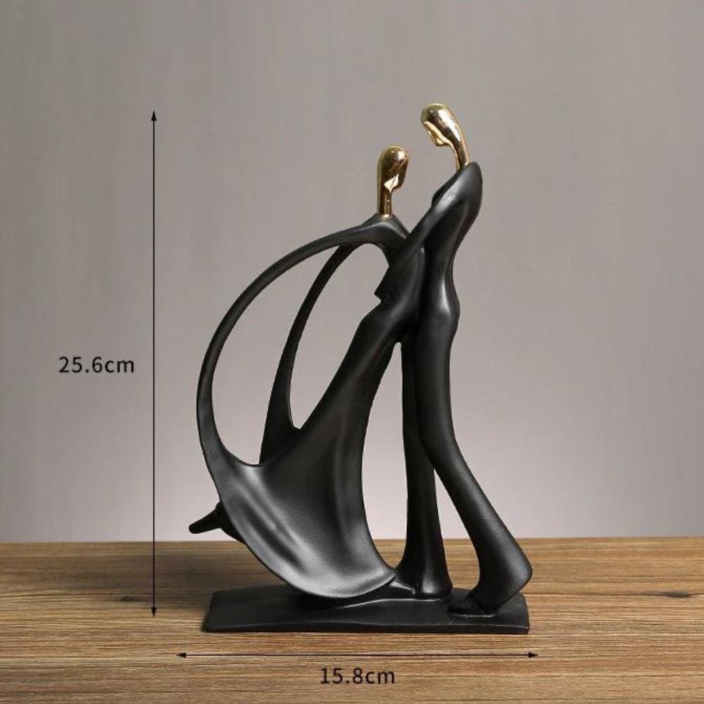 Loja Capricho Resina - 0027 Dueto de mãos dadas II Escultura Minimalista e Moderna Cia Musical