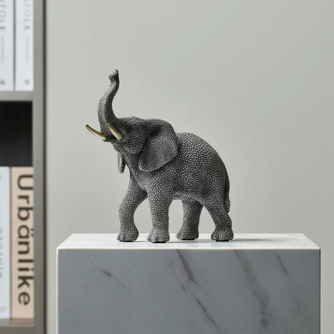 Loja Capricho Resina - 0062 20cm Escultura de Elefante Pintura Poás