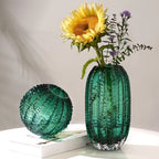 Loja Capricho Vaso - 0013 Vaso Luxuoso de Vidro Cactus Minimalista